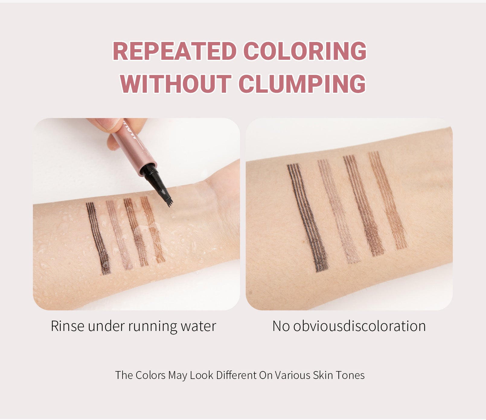 Waterproof 4-Fork Microblading Eyebrow Pen – Long-Lasting Liquid Brow Pencil for Natural Hair-Like Strokes