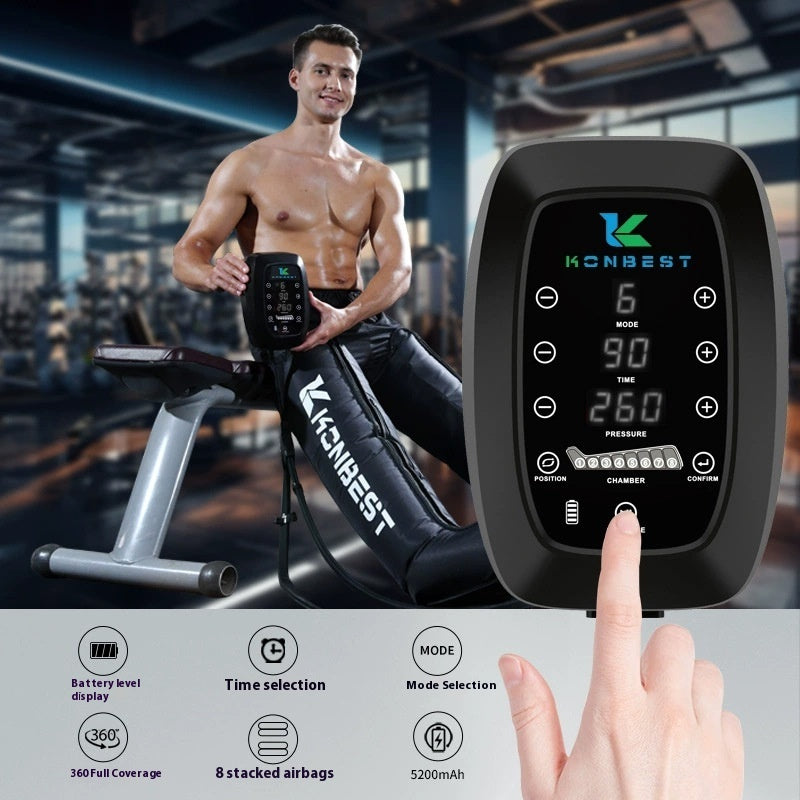 Eight-cavity Air Wave Leg Instrument Athletes Muscle Recovery Sports Rehabilitation Airbag Leg Massage Machine