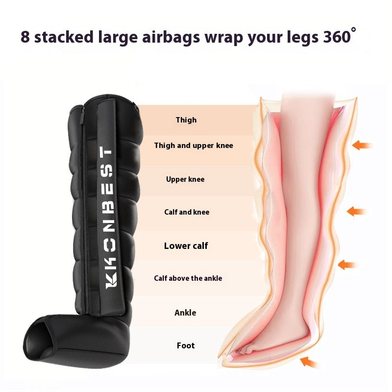Eight-cavity Air Wave Leg Instrument Athletes Muscle Recovery Sports Rehabilitation Airbag Leg Massage Machine