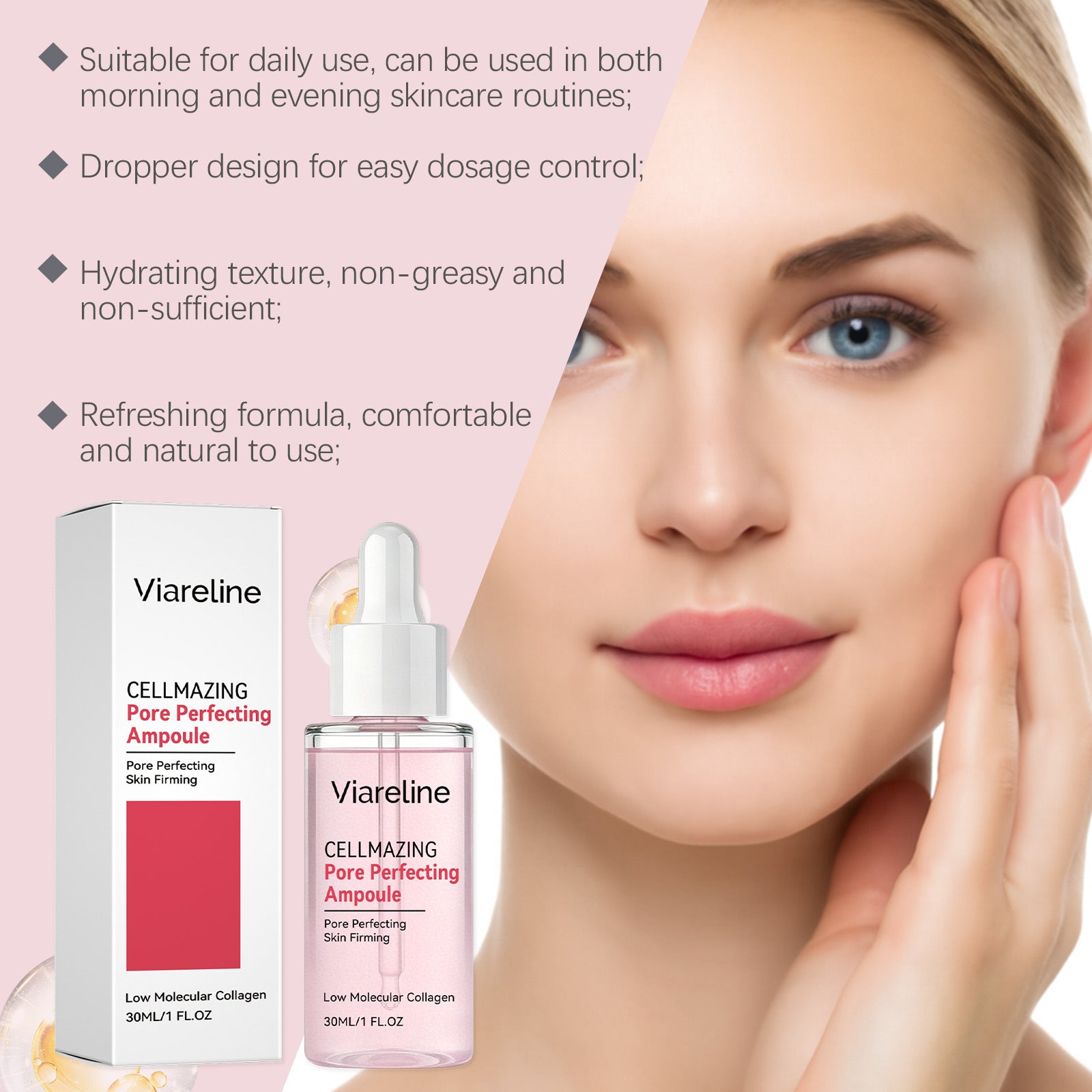 Pore-Minimizing Ampoule Serum – Professional Facial Pore Refiner (30ml)