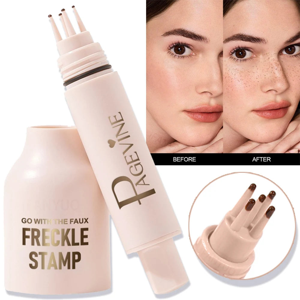 Natural Lifelike Freckle Pen - Waterproof 5-Point Micro-Stamp